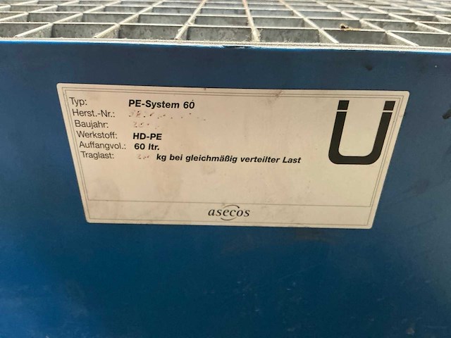 Asecos pe-systems 60 chemicaliën lekbak (3x) - afbeelding 5 van  5