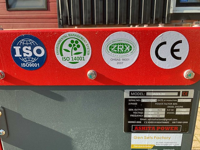 Ashita power ag3-30 rood stroomgenerator - afbeelding 16 van  17
