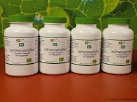 Ashwagandha-voedingssupplementen - 4 potjes á 180 vegacapsules - afbeelding 1 van  4