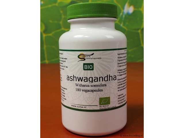 Ashwagandha-voedingssupplementen - 4 potjes á 180 vegacapsules - afbeelding 3 van  4