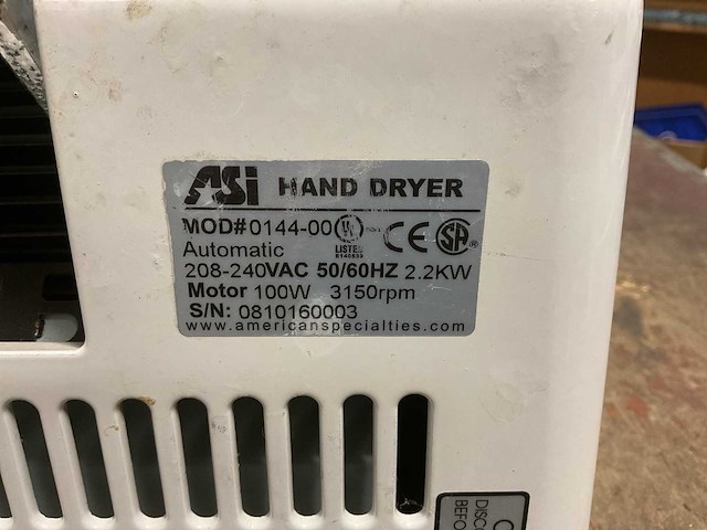 Asi hand dryer - afbeelding 7 van  7