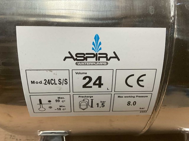 Aspira 24cl s/s expansievat - afbeelding 2 van  5