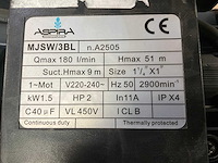 Aspira mjsw/3bl zelfzuigende centrifugaalpomp - afbeelding 4 van  4
