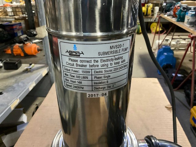 Aspira mvs20-1 dompelpomp - afbeelding 1 van  3