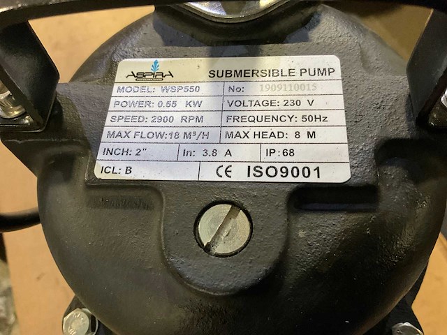 Aspira wsp550 dompelpomp - afbeelding 2 van  3