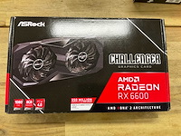 Asrock amd radeon rx 6600 videokaart - afbeelding 1 van  5