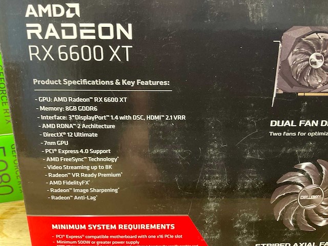 Asrock amd radeon rx 6600 xt videokaart - afbeelding 3 van  4