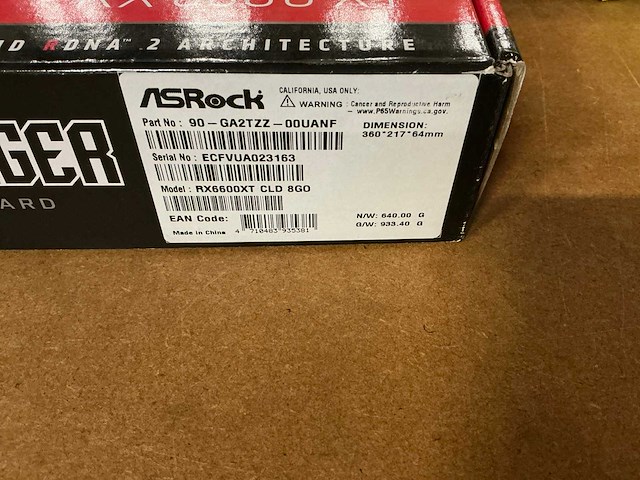 Asrock amd radeon rx 6600 xt videokaart - afbeelding 4 van  4