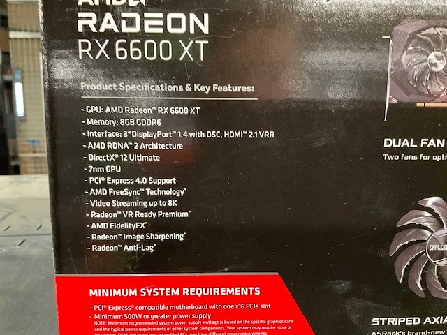 Asrock amd radeon rx6600xt videokaart - afbeelding 3 van  4