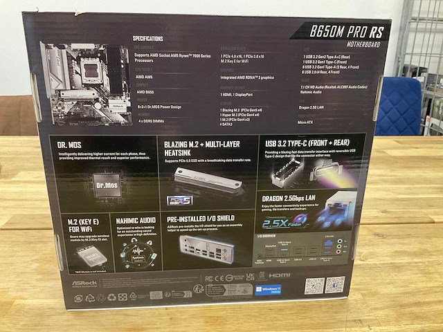 Asrock b650m pro rs moederbord - afbeelding 2 van  4
