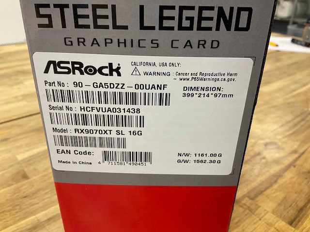 Asrock steel legend amd radeon rx 9070 xt videokaart - afbeelding 2 van  6
