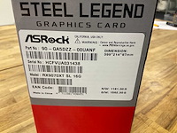 Asrock steel legend amd radeon rx 9070 xt videokaart - afbeelding 2 van  6