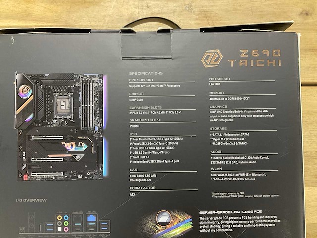 Asrock z690 taichi motherboard - afbeelding 2 van  4