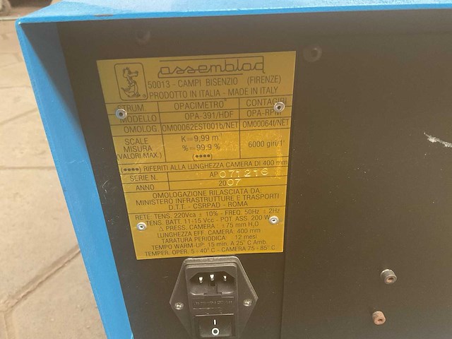 Assemblad opa - 391/hdf smokemeter - afbeelding 5 van  5