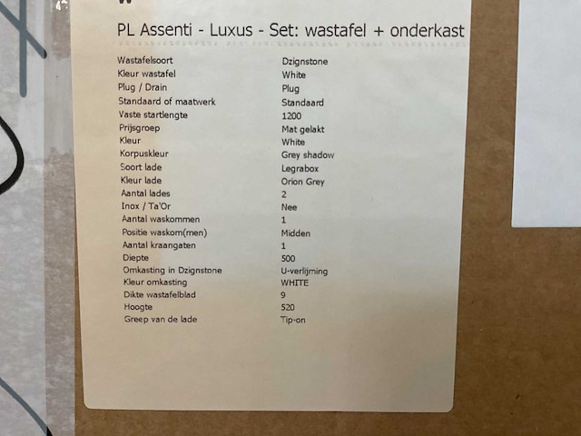 Assenti - luxus 120cm - badmeubelset - afbeelding 2 van  2