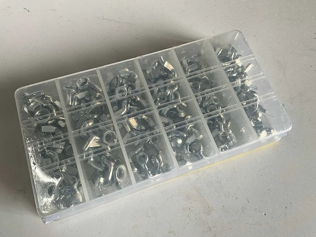 Assortiment doosje vleugelmoeren (7x) - afbeelding 2 van  3