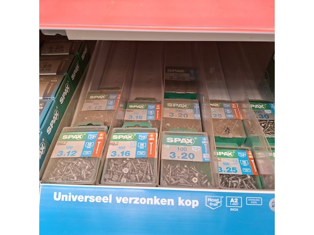 Assortiment ijzerwaren spax - afbeelding 36 van  47