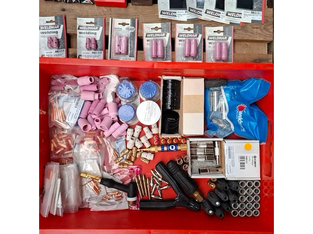 Assortiment lasbenodigdheden o.a. weldkar, vogel, bahco - afbeelding 4 van  28
