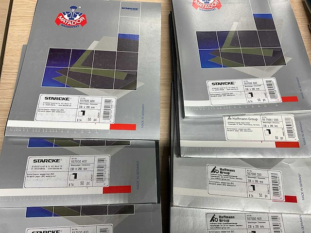 Assortiment matador / m3 schuurpapier circa 850 vellen - afbeelding 2 van  8