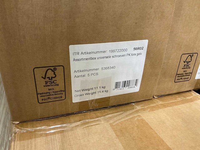 Assortimentbox bouten en moeren (95x) - afbeelding 1 van  1