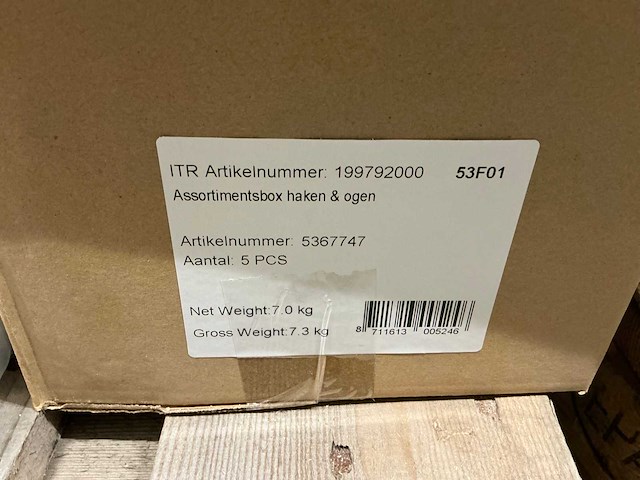 Assortimentbox haken&ogen (30x) - afbeelding 2 van  3
