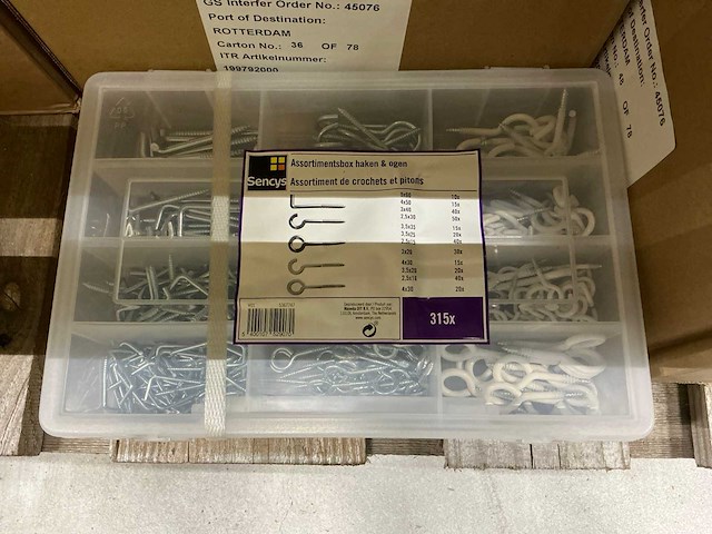 Assortimentbox haken&ogen (30x) - afbeelding 3 van  3
