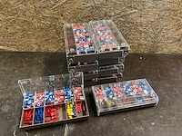 Assortimentdoos met geïsoleerde kabelschoenen (10x) - afbeelding 1 van  2