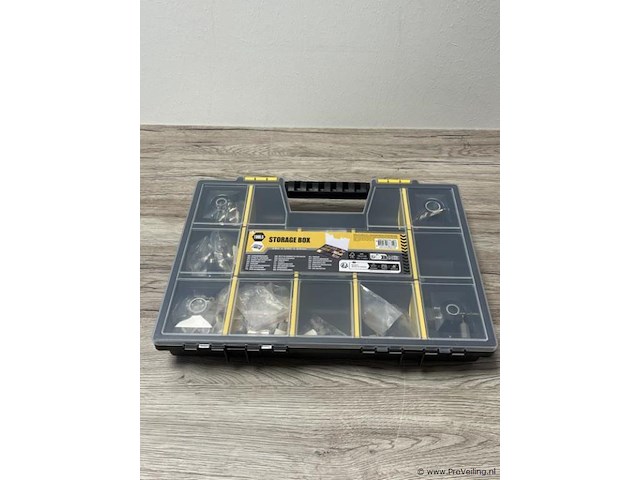 Assortimentsdoos incl. inhoud bestaande uit o.a. schroeven, kabels & stekkers - afbeelding 1 van  3