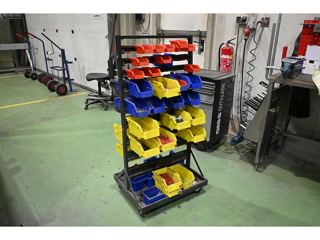 Assortimentswagen inclusief inhoud (rvs) bevestigingsmaterialen - afbeelding 1 van  4