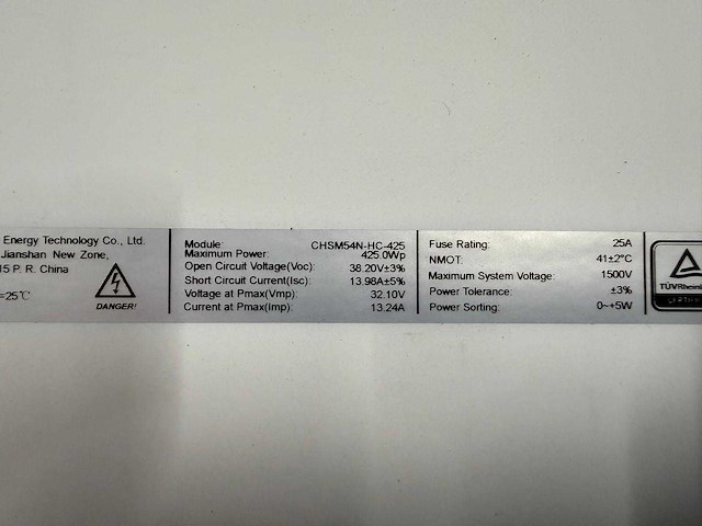 Astronergy - set van 10 zonnepanelen (425 wp) - sma 4.0 kw omvormer - afbeelding 3 van  8