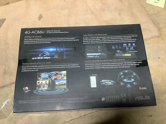 Asus 4g- ac86u router computeronderdeel - afbeelding 1 van  2