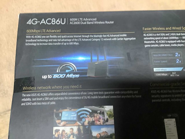Asus 4g- ac86u router computeronderdeel - afbeelding 2 van  2