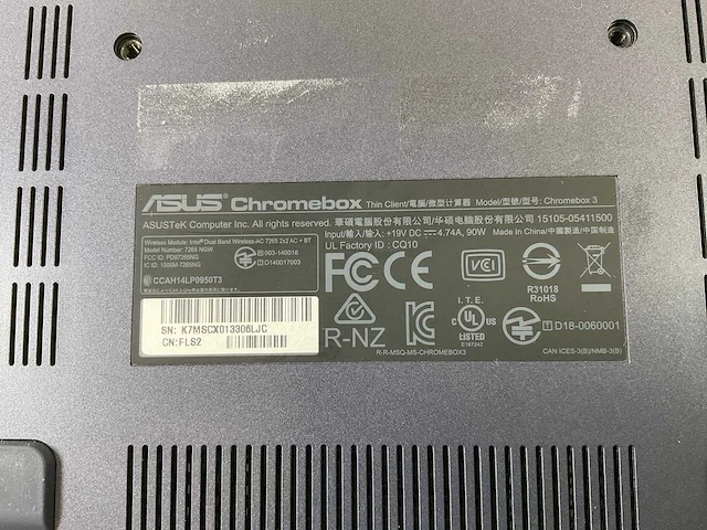 Asus (7265 ngw), core i7 8th gen, 16 gb ram, 64 gb ssd chromeboxes (10x) - afbeelding 5 van  19