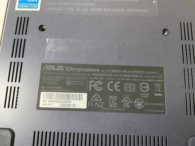 Asus (7265 ngw), core i7 8th gen, 16 gb ram, 64 gb ssd chromeboxes (10x) - afbeelding 9 van  19