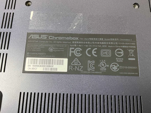 Asus (7265 ngw), core i7 8th gen, 16 gb ram, 64 gb ssd chromeboxes (10x) - afbeelding 10 van  19