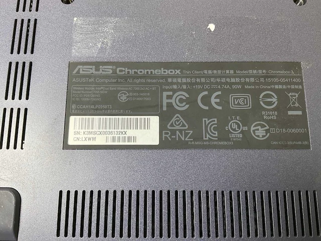 Asus (7265 ngw), core i7 8th gen, 16 gb ram, 64 gb ssd chromeboxes (10x) - afbeelding 11 van  19