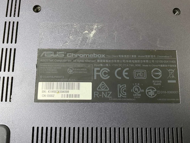 Asus (7265 ngw), core i7 8th gen, 16 gb ram, 64 gb ssd chromeboxes (10x) - afbeelding 10 van  20