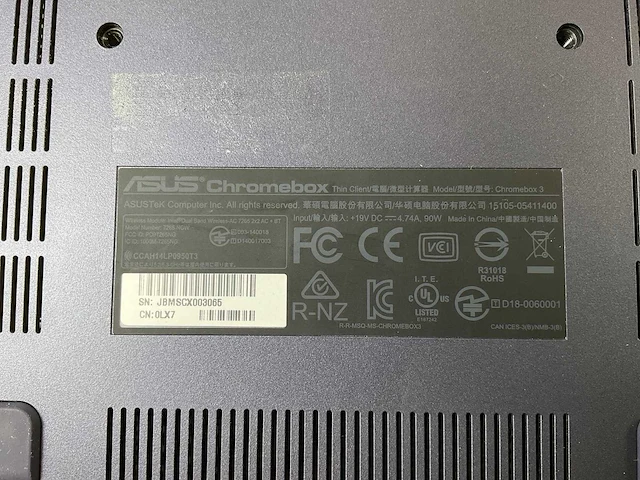 Asus (7265 ngw), core i7 8th gen, 16 gb ram, 64 gb ssd chromeboxes (10x) - afbeelding 11 van  20