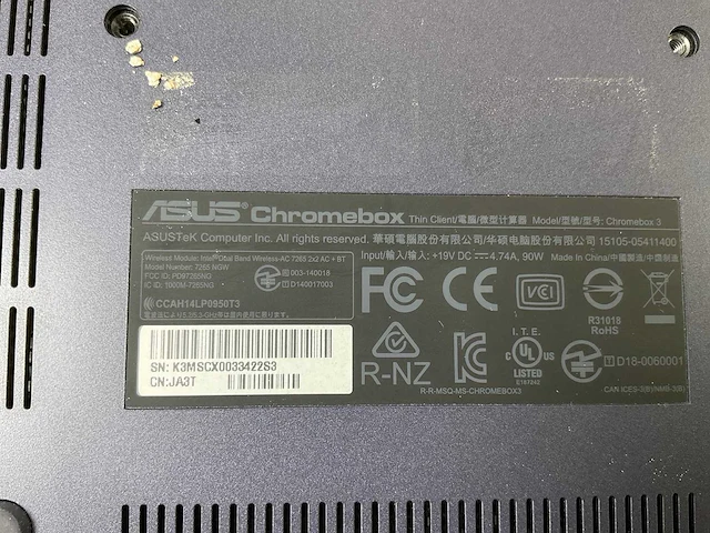 Asus (7265 ngw), core i7 8th gen, 16 gb ram, 64 gb ssd chromeboxes (10x) - afbeelding 3 van  20