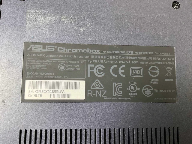 Asus (7265 ngw), core i7 8th gen, 16 gb ram, 64 gb ssd chromeboxes (10x) - afbeelding 5 van  20