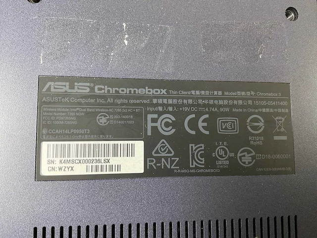 Asus (7265 ngw), core i7 8th gen, 16 gb ram, 64 gb ssd chromeboxes (10x) - afbeelding 6 van  20