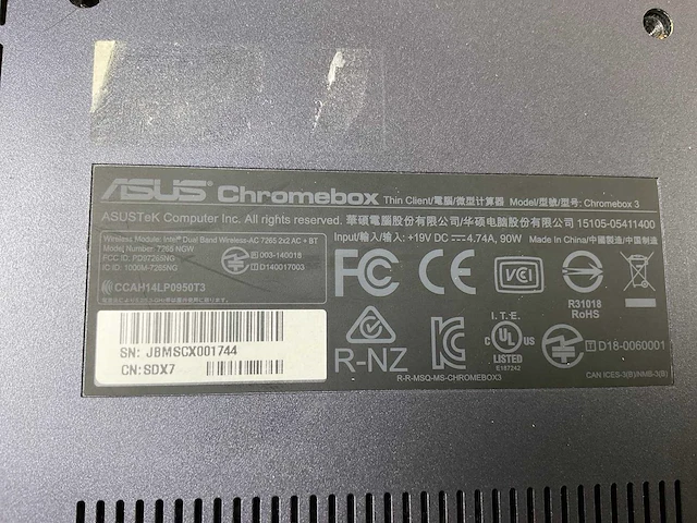 Asus (7265 ngw), core i7 8th gen, 16 gb ram, 64 gb ssd chromeboxes (10x) - afbeelding 9 van  20