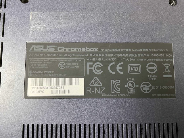 Asus (7265 ngw), core i7 8th gen, 16 gb ram, 64 gb ssd chromeboxes (10x) - afbeelding 9 van  20