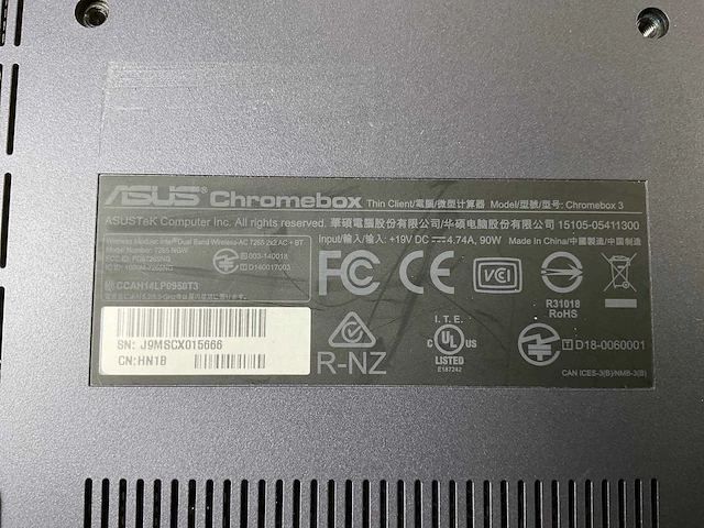 Asus (7265 ngw), core i7 8th gen, 16 gb ram, 64 gb ssd chromeboxes (10x) - afbeelding 10 van  20