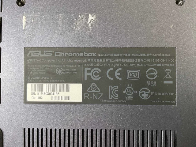 Asus (7265 ngw), core i7 8th gen, 16 gb ram, 64 gb ssd chromeboxes (10x) - afbeelding 4 van  19