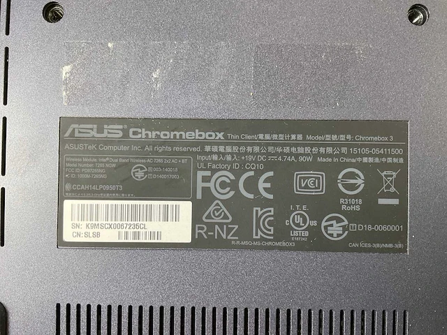 Asus (7265 ngw), core i7 8th gen, 16 gb ram, 64 gb ssd chromeboxes (10x) - afbeelding 9 van  19
