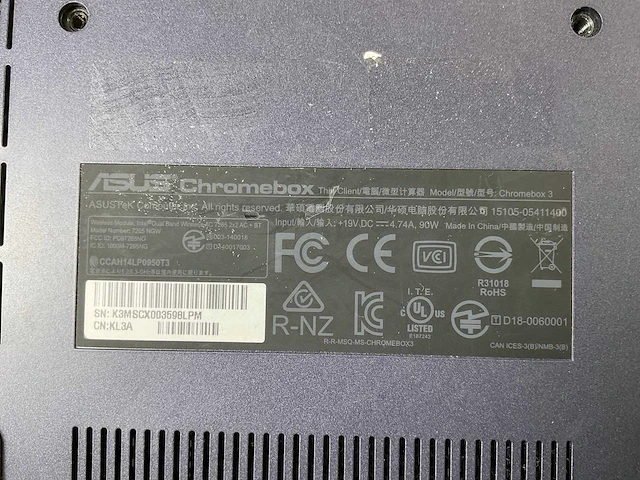 Asus (7265 ngw), core i7 8th gen, 16 gb ram, 64 gb ssd chromeboxes (10x) - afbeelding 11 van  19
