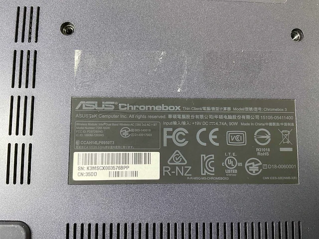 Asus (7265 ngw), core i7 8th gen, 16 gb ram, 64 gb ssd chromeboxes (10x) - afbeelding 4 van  19