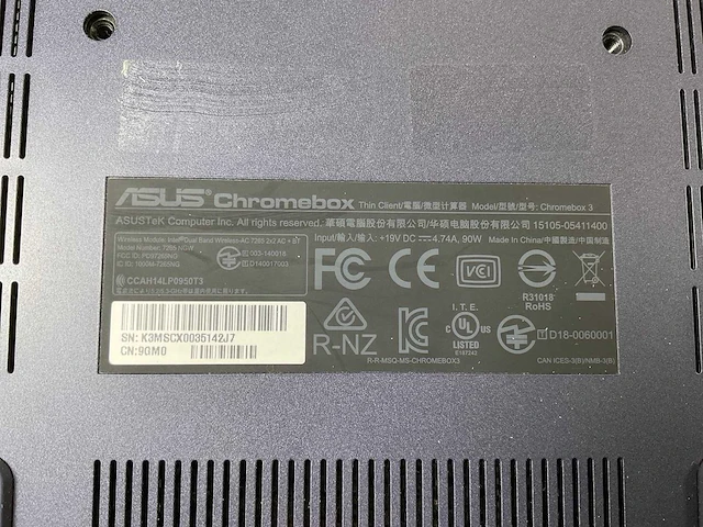 Asus (7265 ngw), core i7 8th gen, 16 gb ram, 64 gb ssd chromeboxes (10x) - afbeelding 5 van  19