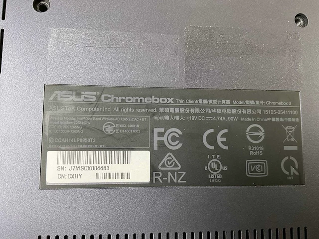 Asus (7265 ngw), core i7 8th gen, 16 gb ram, 64 gb ssd chromeboxes (10x) - afbeelding 8 van  19